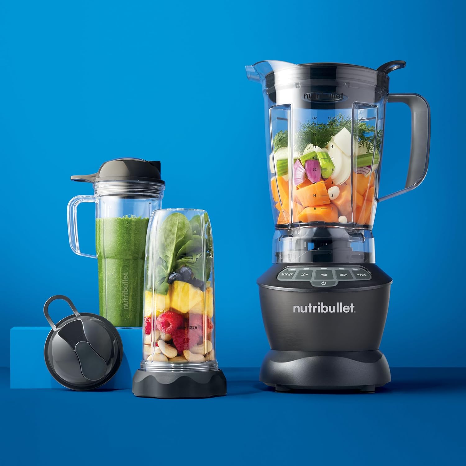 nutribullet Full-Size Blender Combo 1200W – NBF50500 - Dark Gray - Image 6