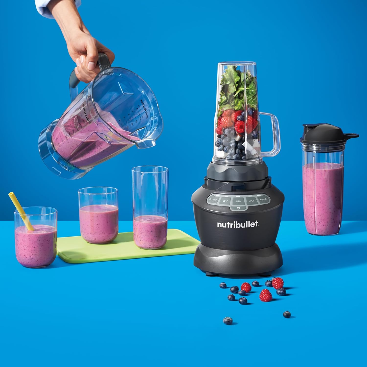nutribullet Full-Size Blender Combo 1200W – NBF50500 - Dark Gray - Image 7